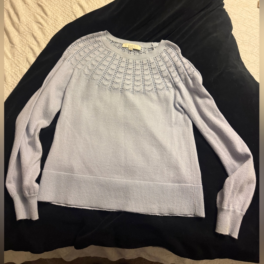 LOFT Light Blue Sweater